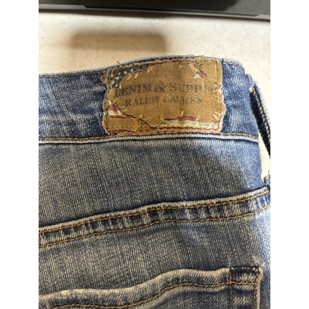 Ralph Lauren Denim Supply‎ Size 31x30 True to Size Skinny Fit Denim Dark Wash - Picture 4 of 6